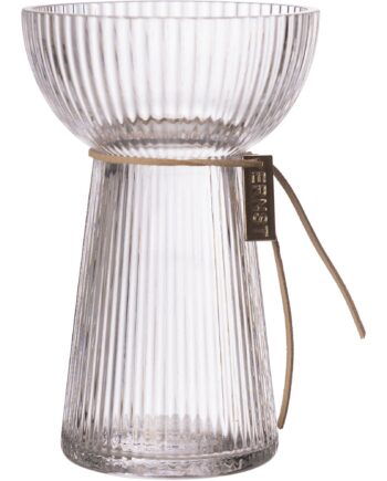 Løgvase  Rillet  15 Cm