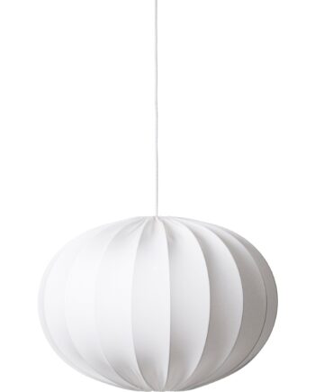 Loftslampe  Oval Kugle  65 Cm  Hvid
