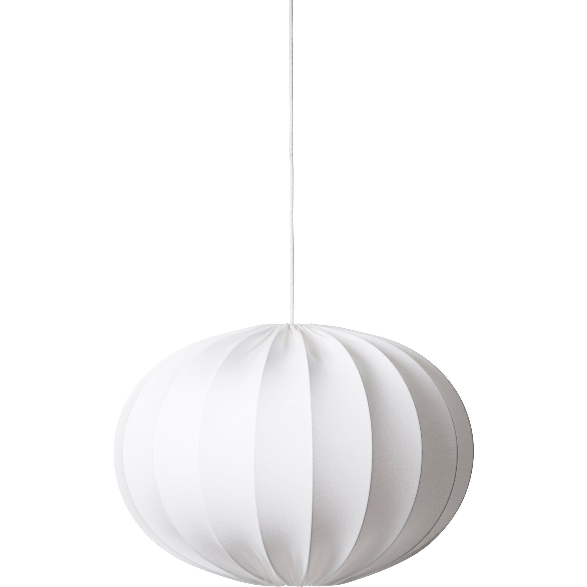 Loftslampe Oval Kugle 65 Cm Hvid