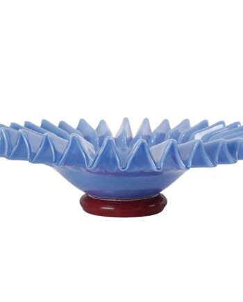 Lori Skål 38 Cm Large  Lysblå Vinrød