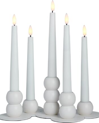 Lykke Led Adventsstage  Hvid
