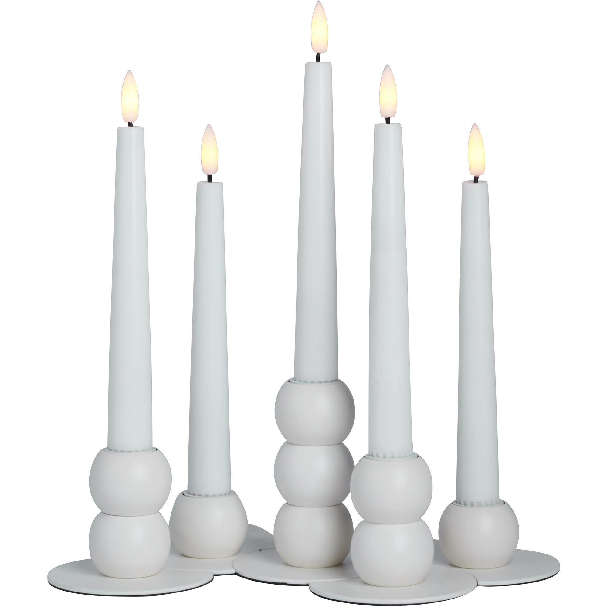 Lykke Led Adventsstage Hvid