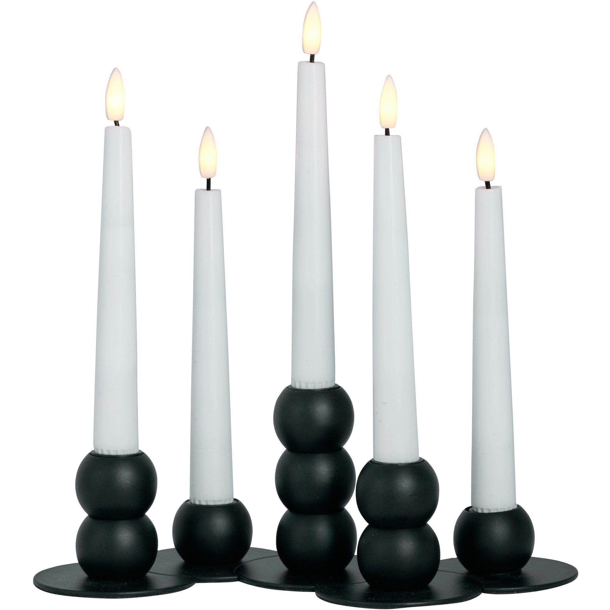 Lykke Led Adventsstage Sort