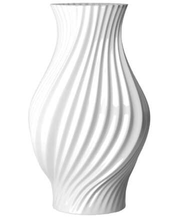 Lyngby Porcelæn Twist Vase 25 Cm  Hvid