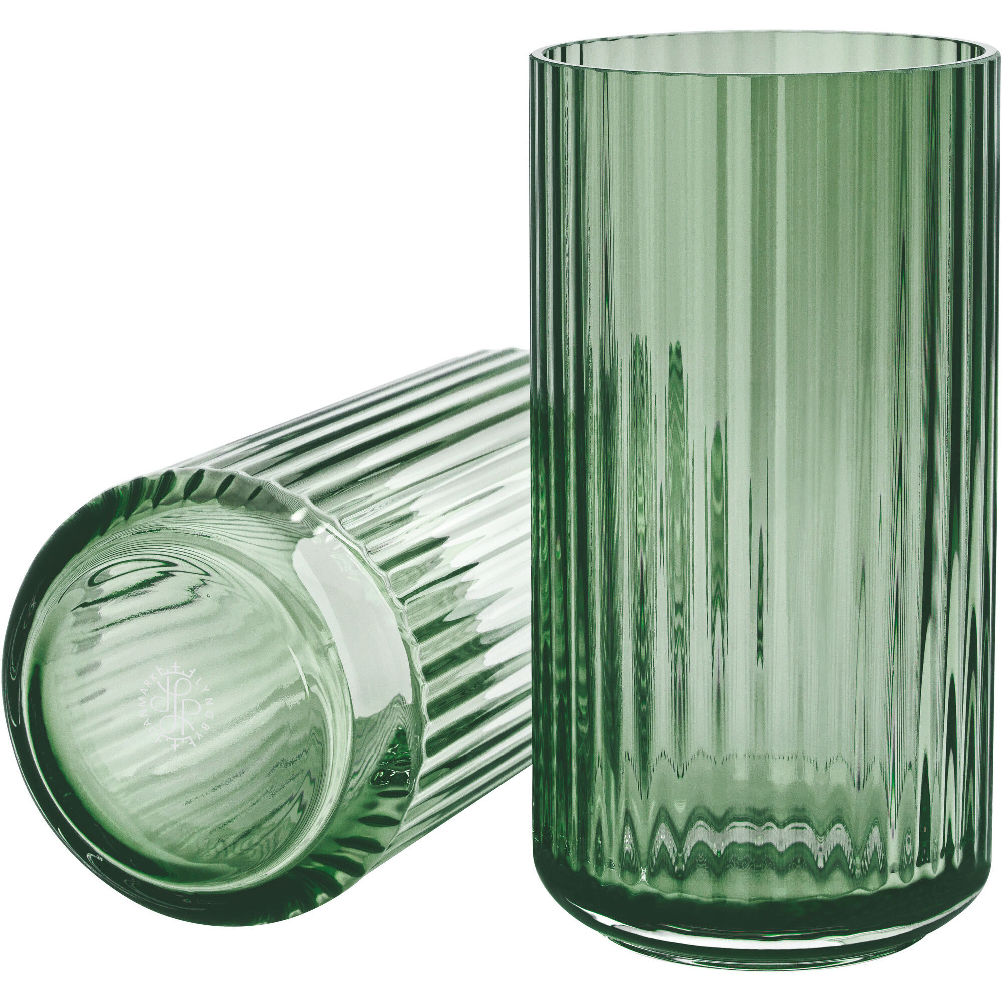 Lyngbyvasen 20 Cm Glas Copenhagen Green