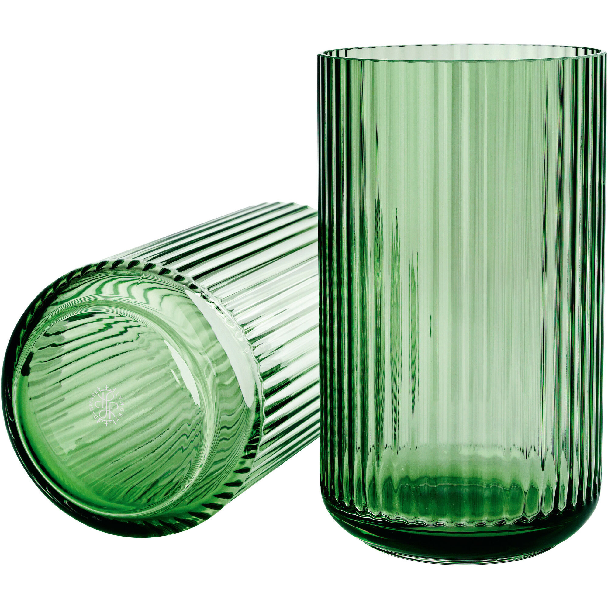 Lyngbyvasen 25 Cm Glas Copenhagen Green
