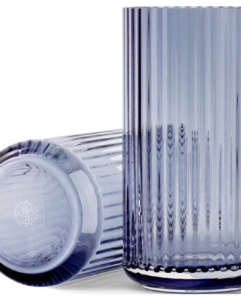 Lyngbyvasen 20 Cm  Glas Midnight Blue