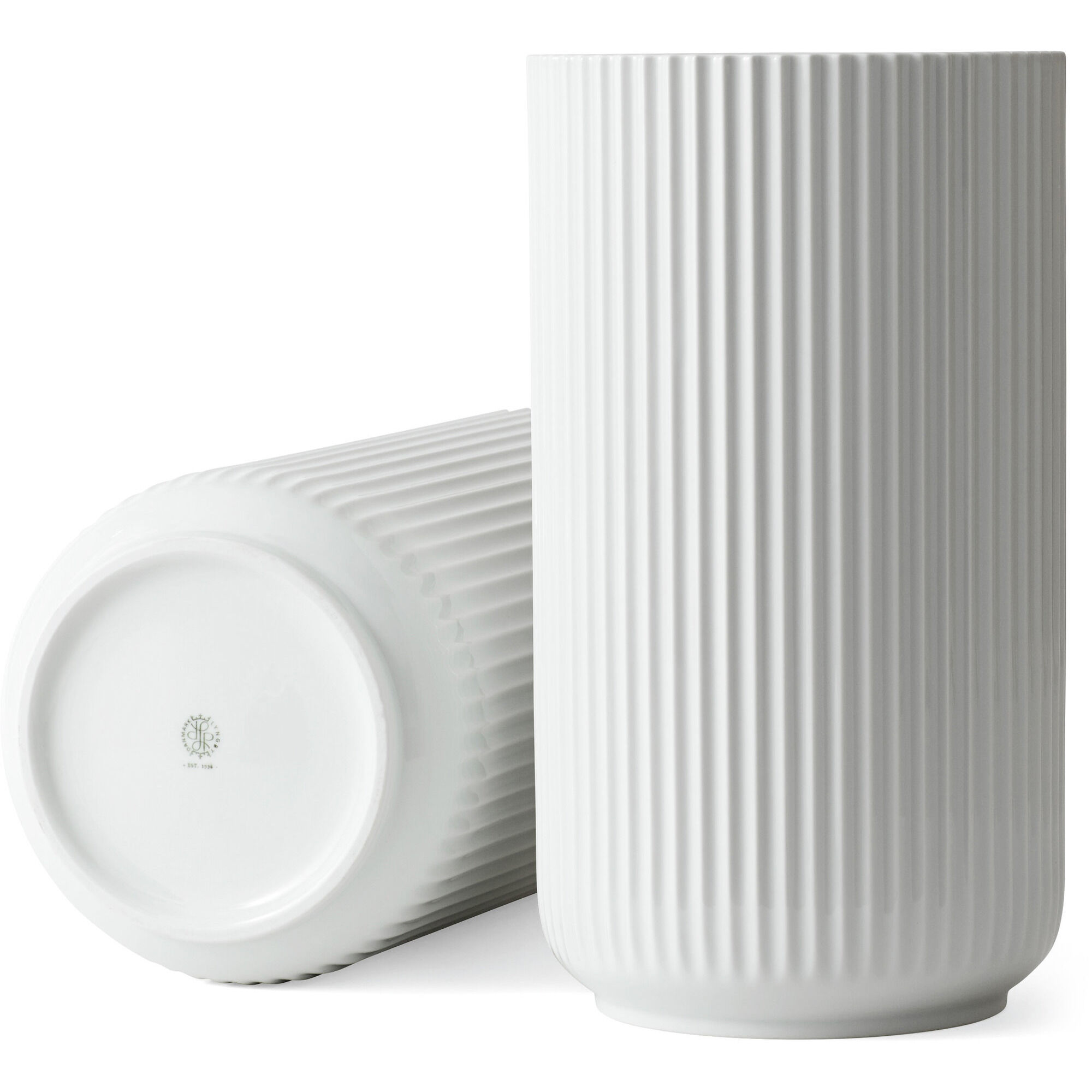 Lyngbyvasen 38 Cm Porcelæn Hvid