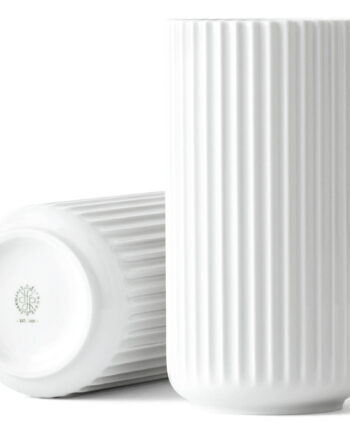 Lyngbyvasen 20 Cm  Porcelæn Hvid