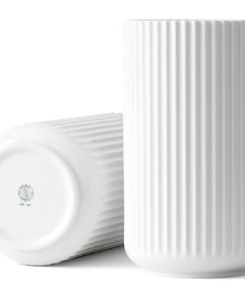 Lyngbyvasen 25 Cm  Porcelæn Hvid