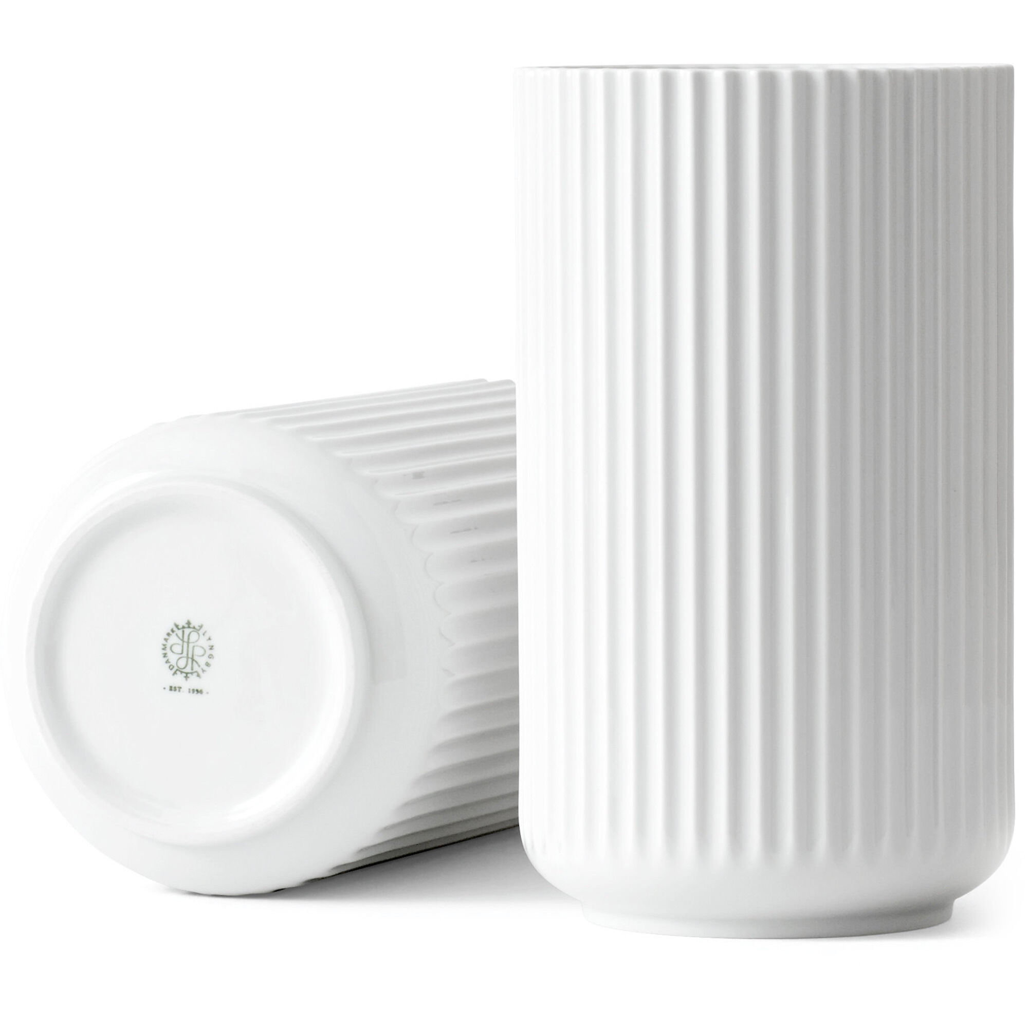 Lyngbyvasen 25 Cm Porcelæn Hvid