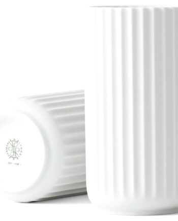 Lyngbyvasen 15 Cm  Porcelæn Hvid