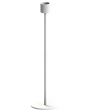 Lysestage  29 Cm  Hvid