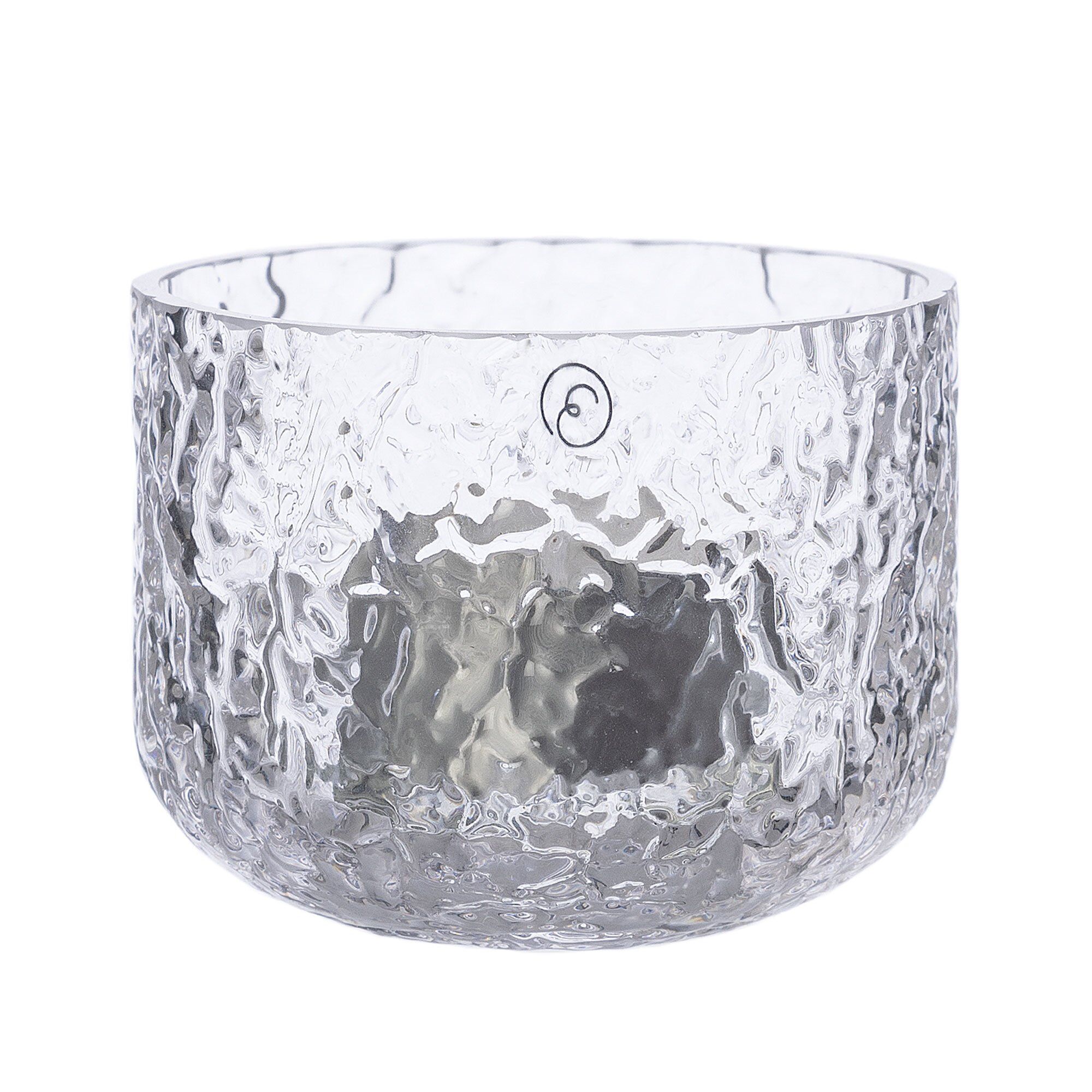 Lysestage Cm Mønstret Glas