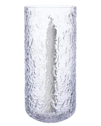 Lysestage 25 Cm  Mønstret Glas