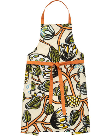 Marimekko Tiara Forklæde  Sand Grøn Orange