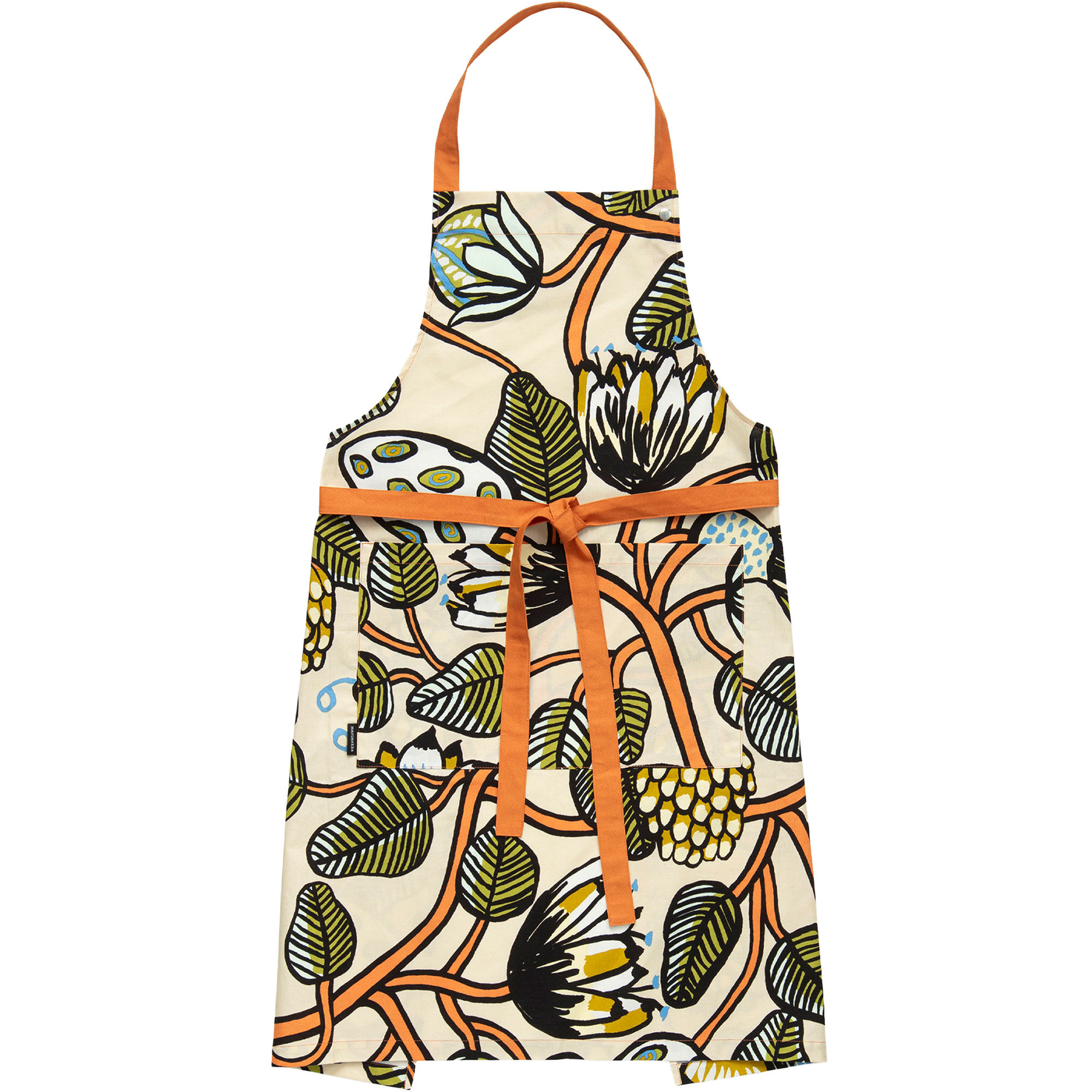 Marimekko Tiara Forklæde Sand Grøn Orange