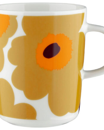Marimekko Unikko Krus     Dl  Hvid Karamel Orange