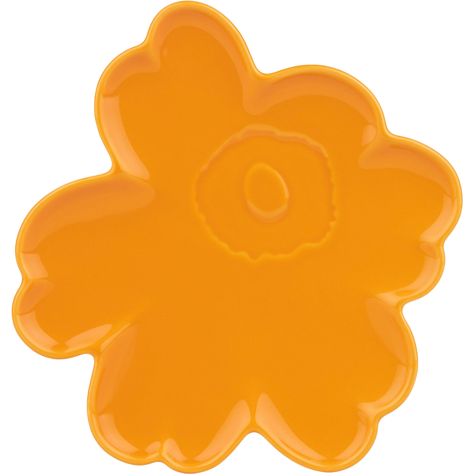 Marimekko Unikko Shape Tallerken 20 Cm Gul