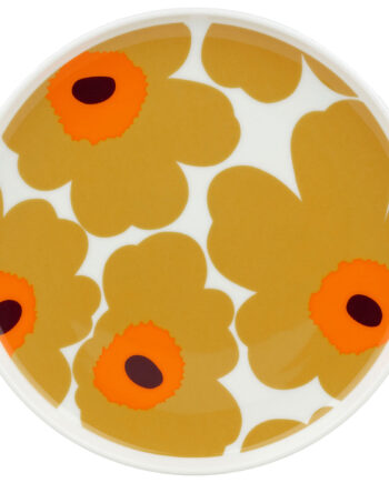Marimekko Unikko Tallerken 20 Cm  Hvid Karamel