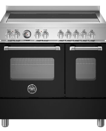 Mas95i2enet Master Induktionskomfur Med Dobbeltovn  90 Cm  Mat Sort