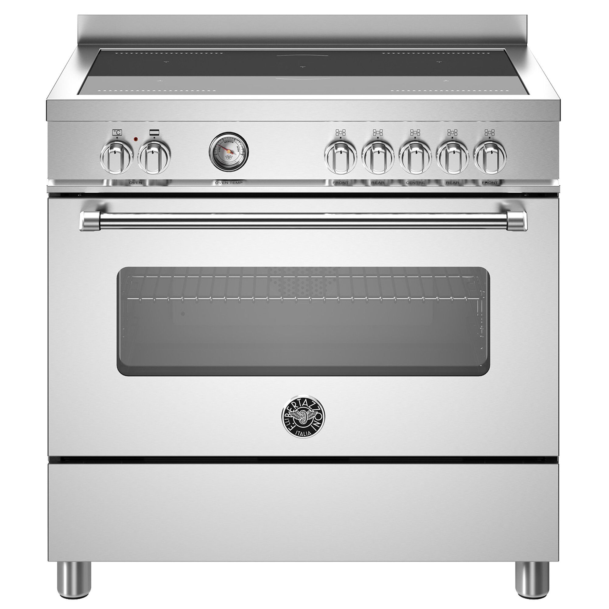 Mas95i1ext Master Induktionskomfur Med Ovn 90 Cm Rustfrit Stål