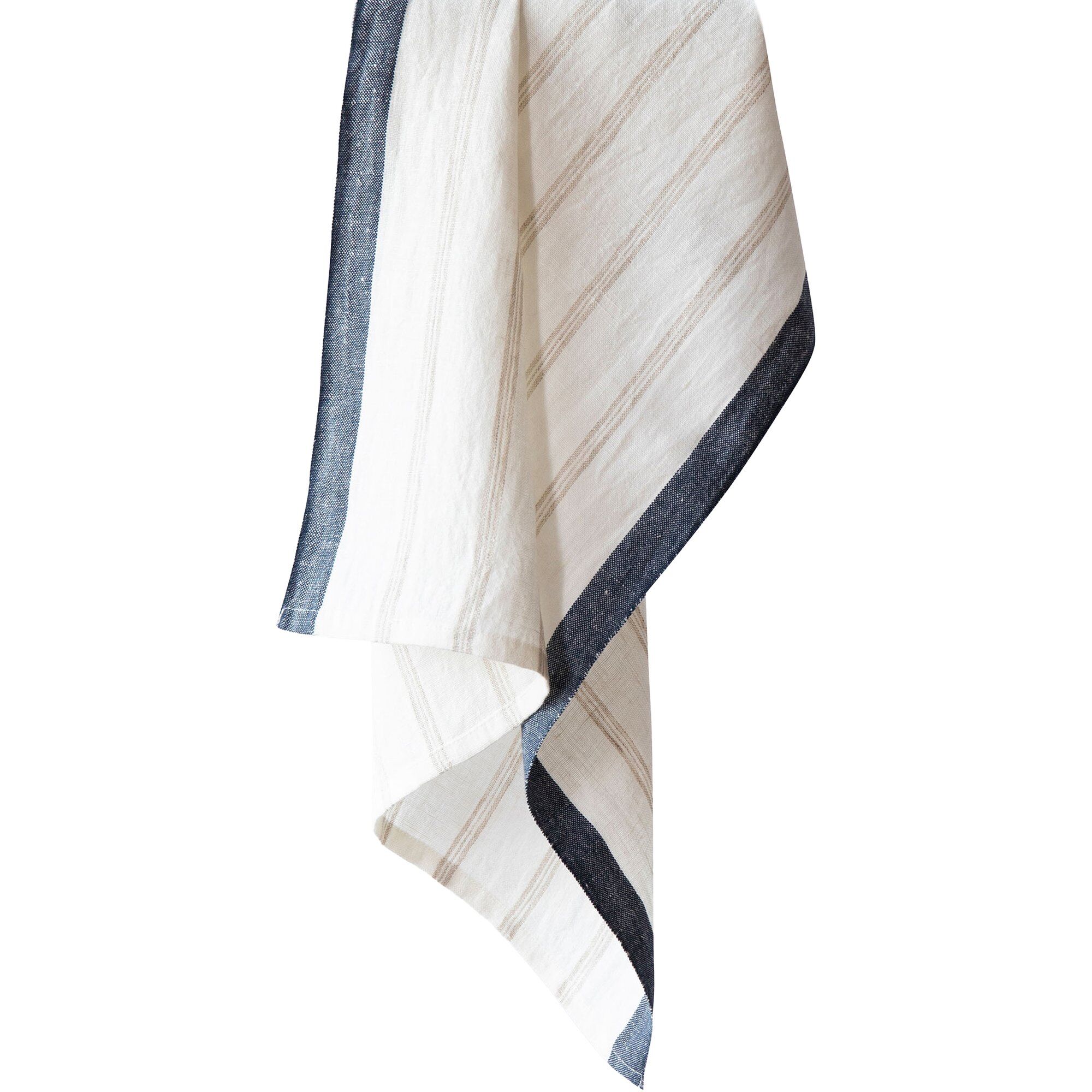 Maya Viskestykke 70x50 Cm Natural Stripe