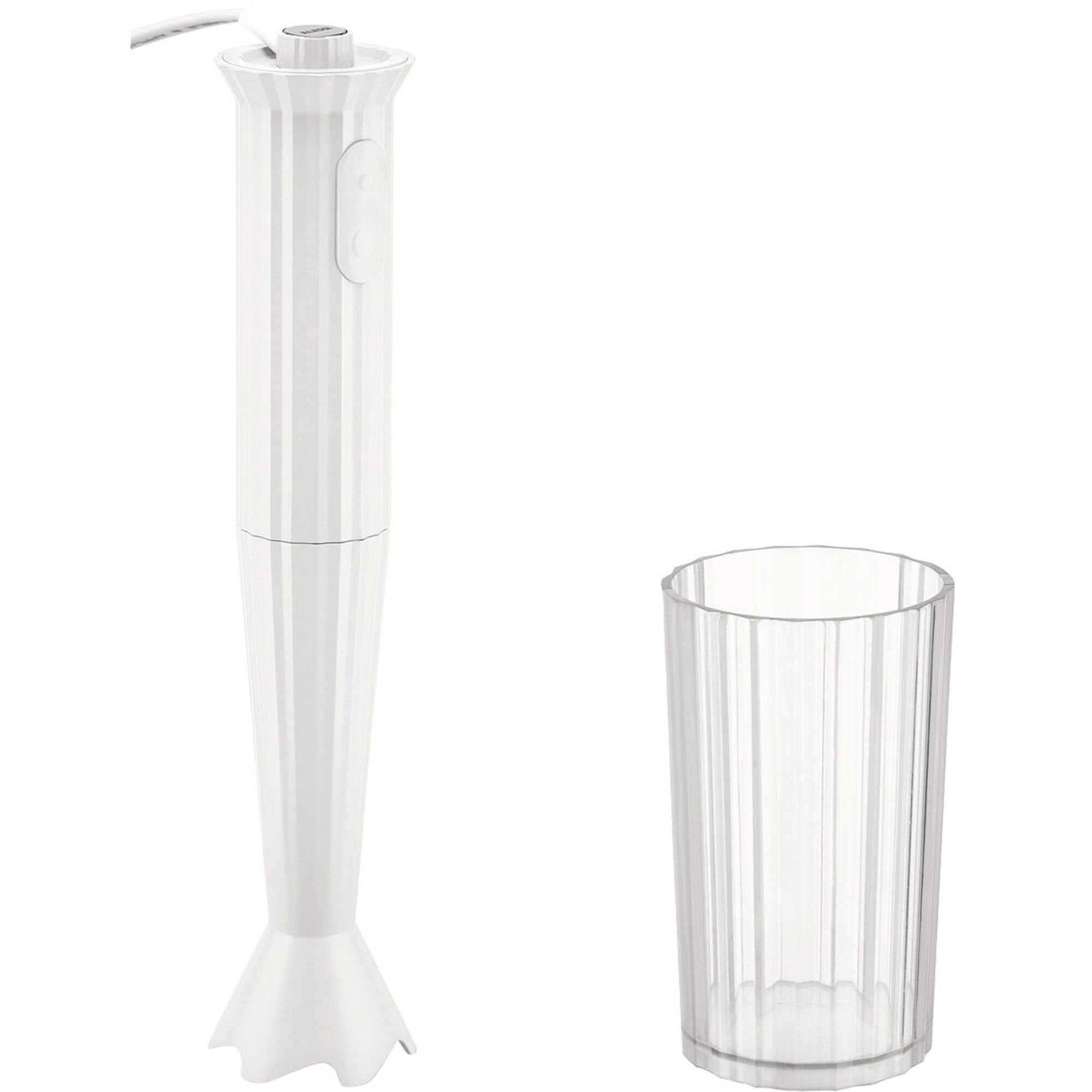 Mdl10 Plissé Stavblender Hvid