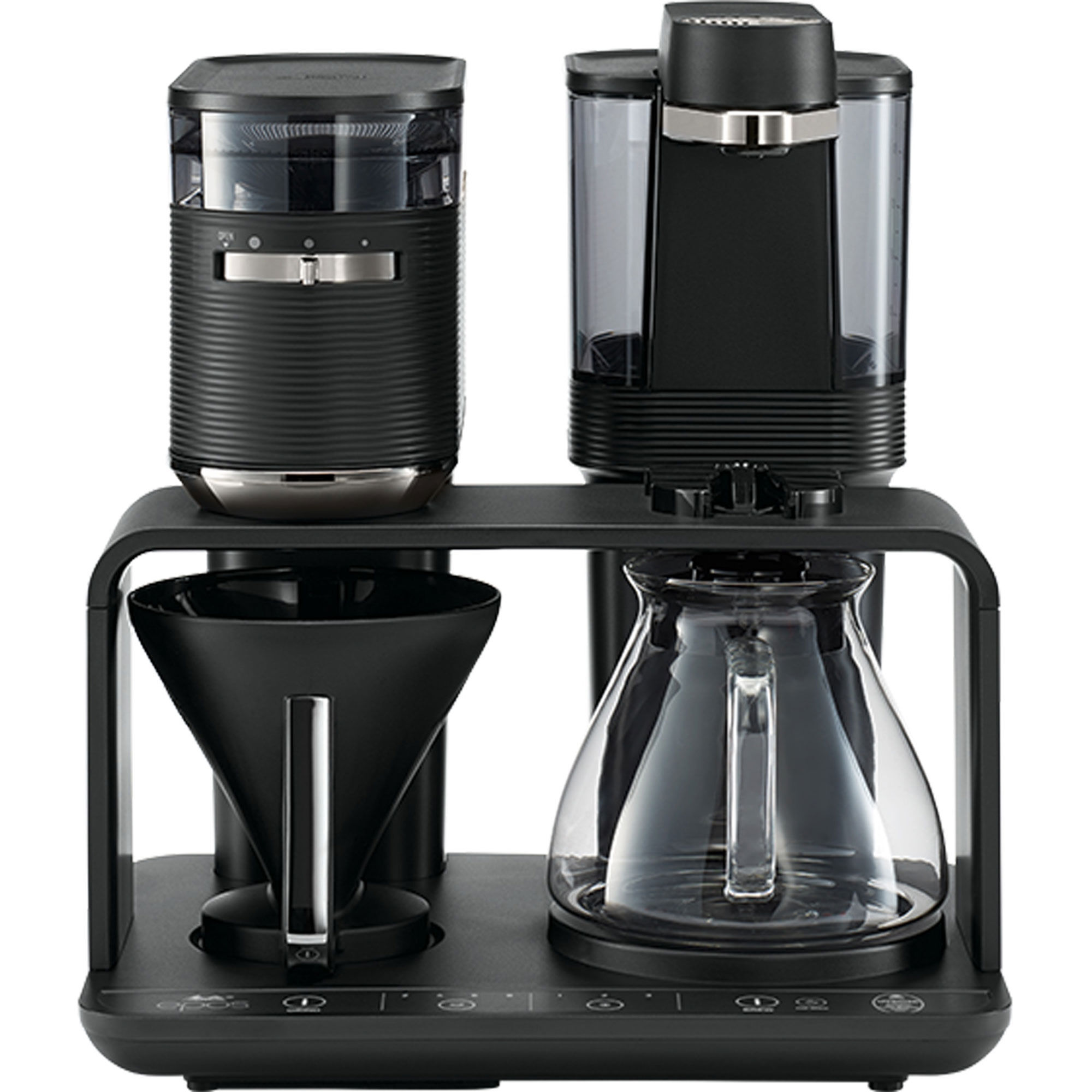 Melitta Epos Kaffemaskine Sort Krom