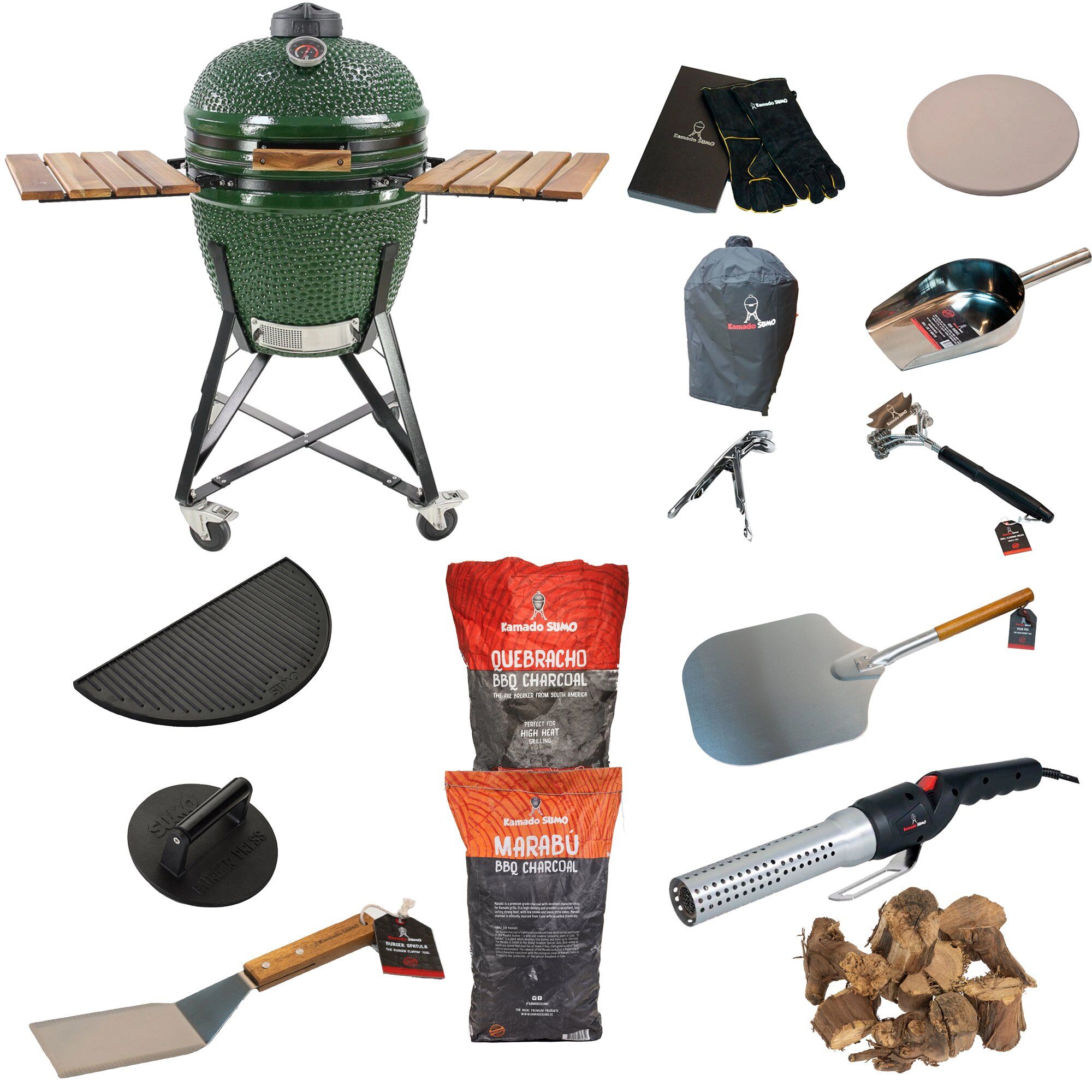 Midi Stor Grillpakke Grøn