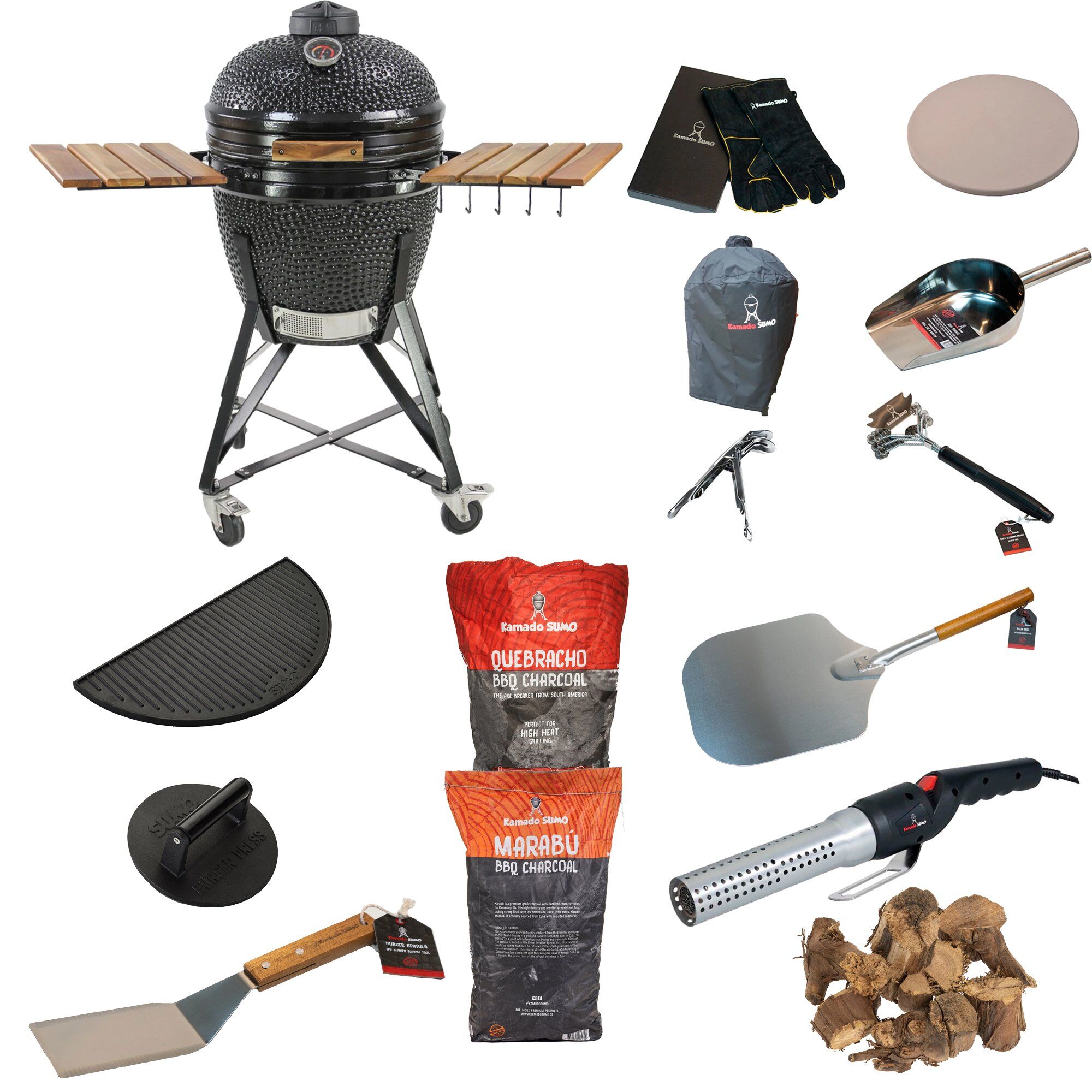 Midi Stor Grillpakke Sort