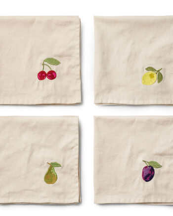 Midnats Tutti Frutti Servietter 40x40 Cm  Beige    Stk
