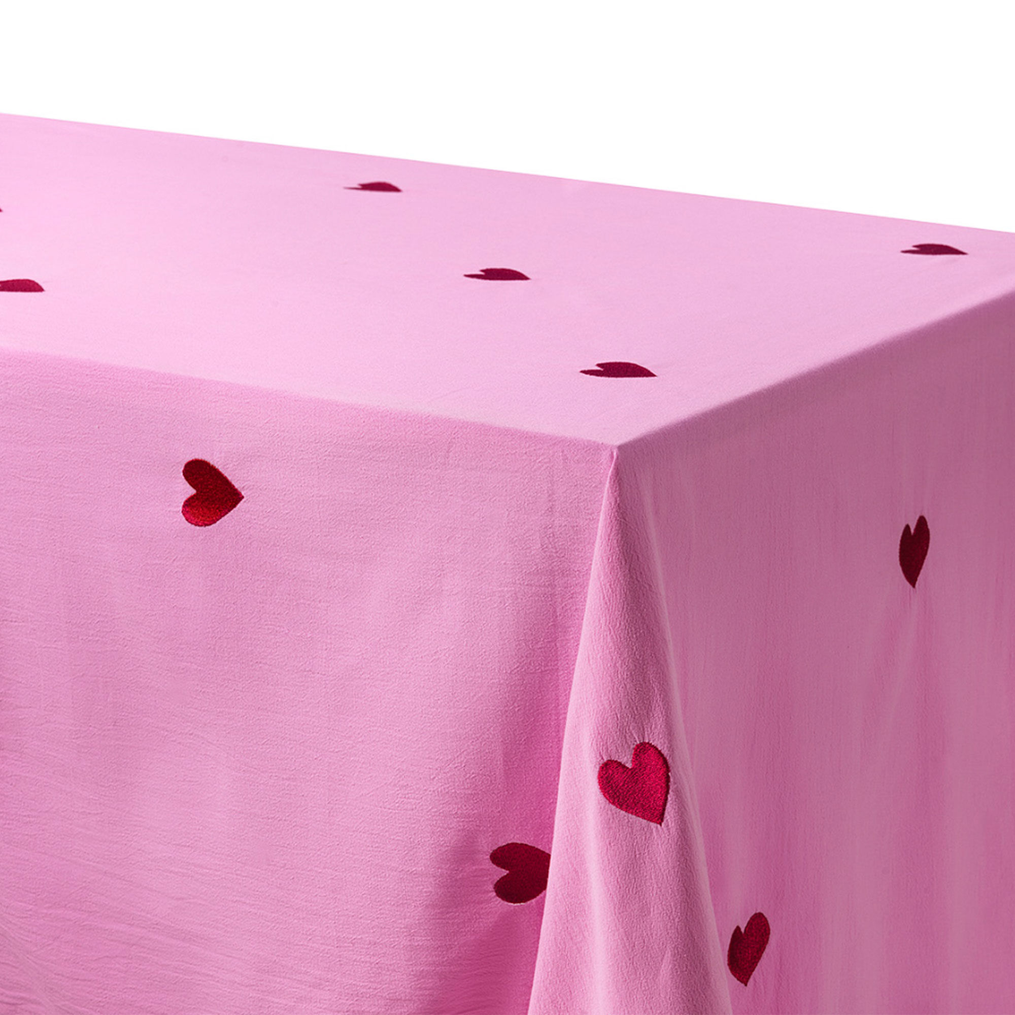 Midnatt Pink Hearts Dug 250x145 Cm Rosa