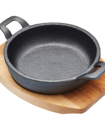 Mini Serverings Støbejernsform  Sort