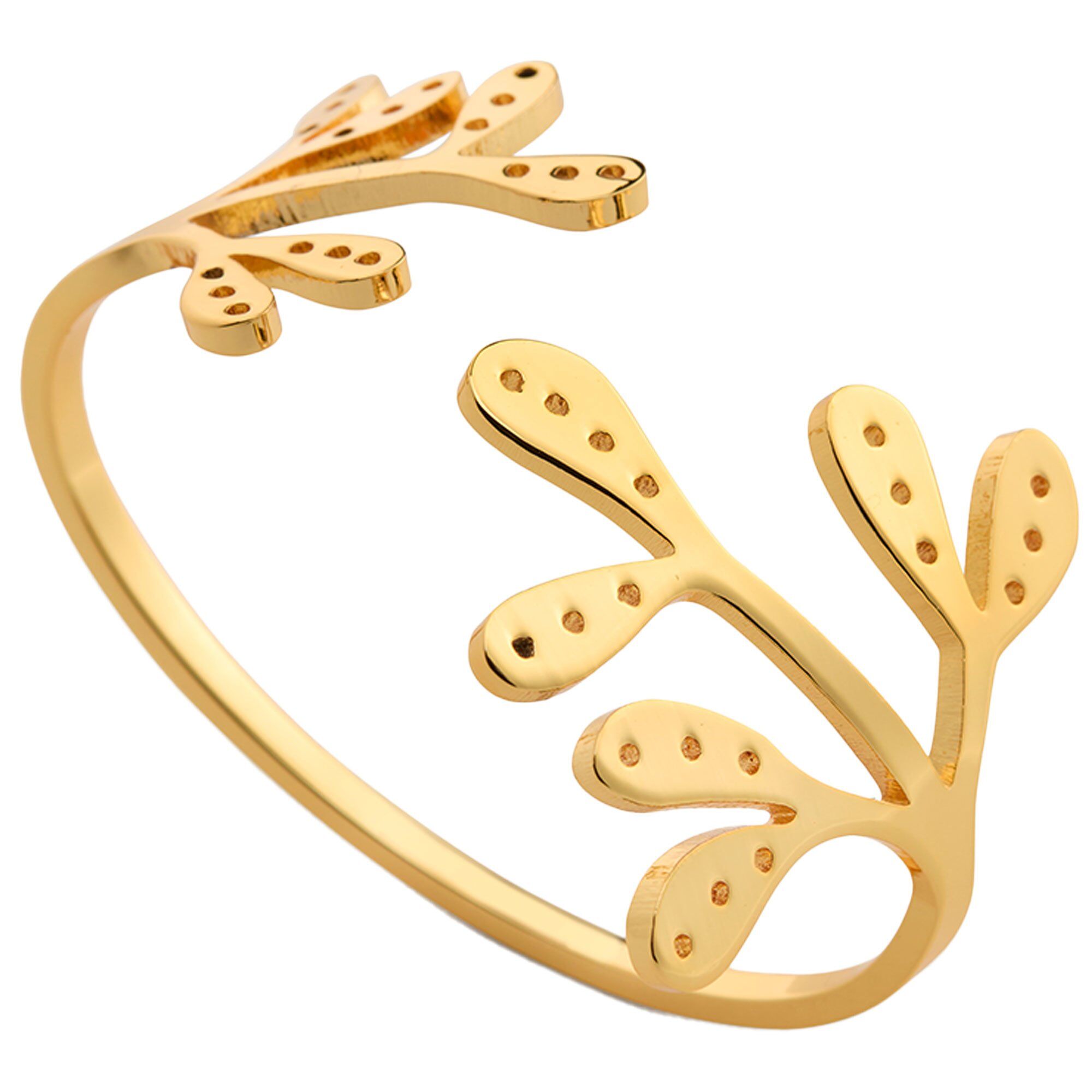 Mistletoe Servietring Messing Stk
