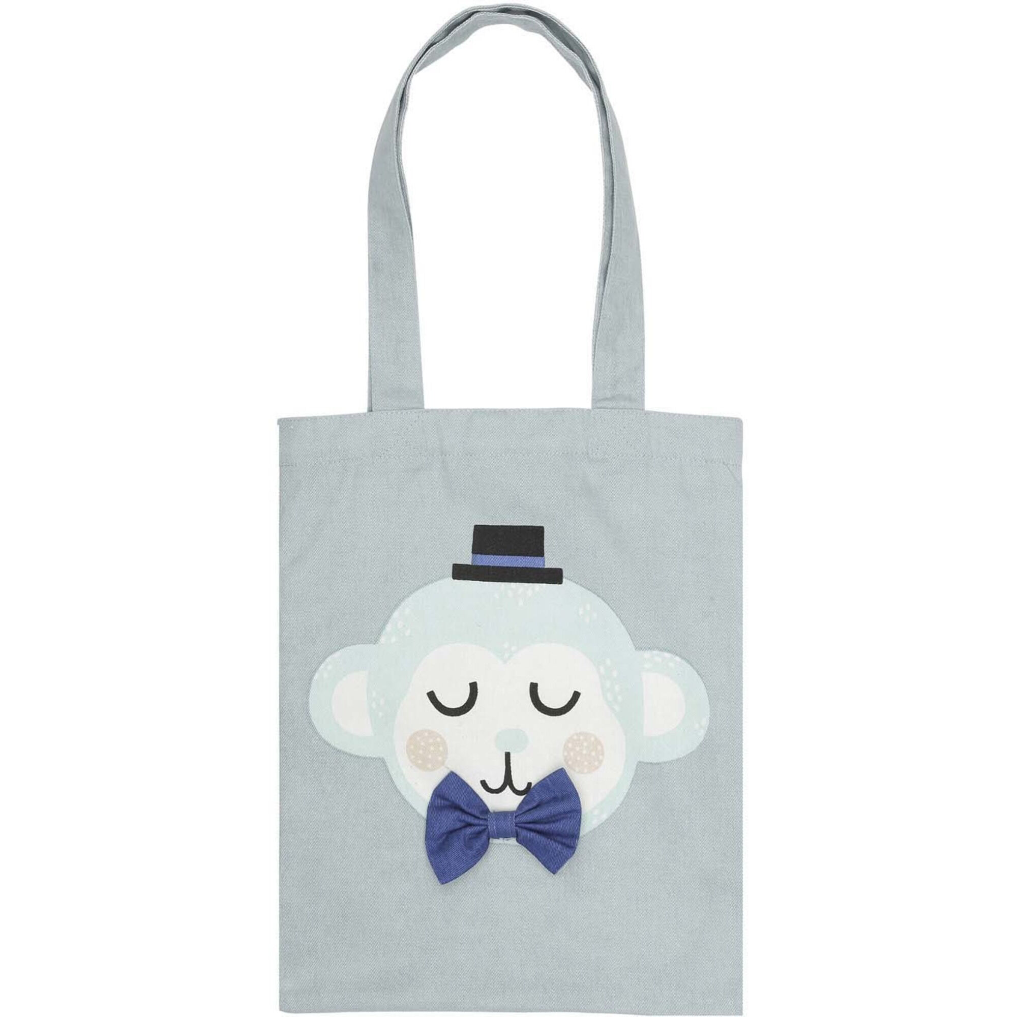 Monty Monkey Tote Bag 25x35 Cm Teal