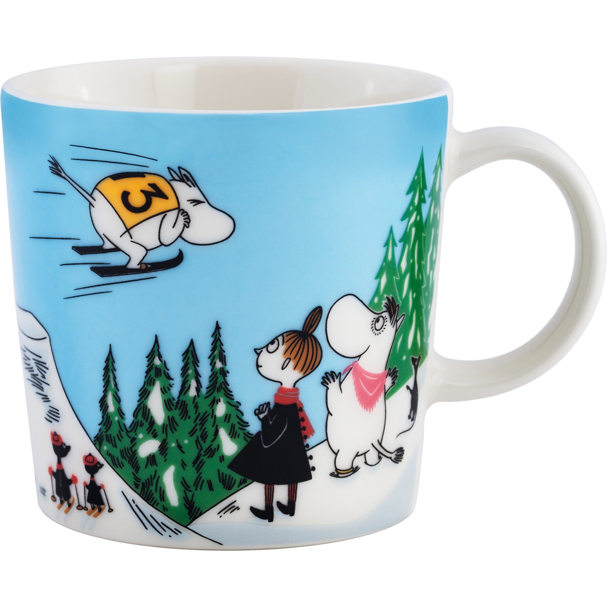 Mumin Skihoppet Krus Liter