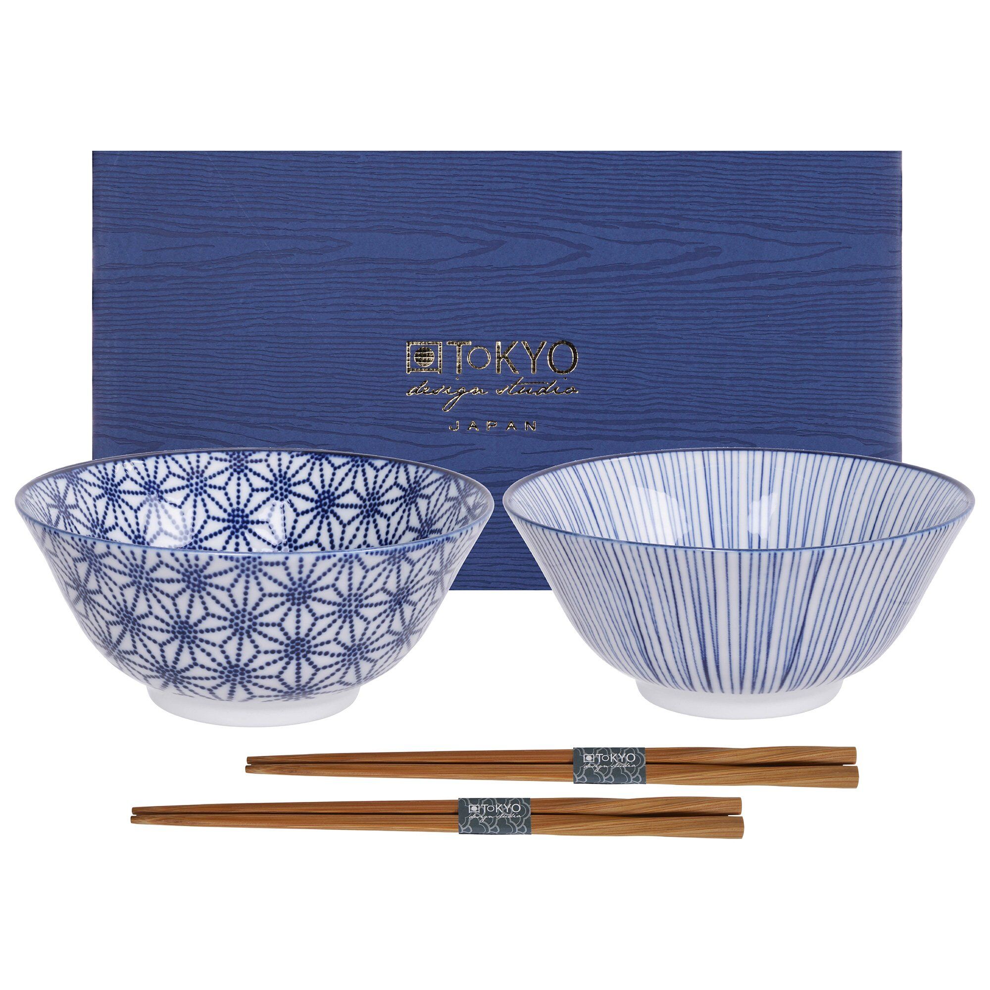 Nippon Blue Skålesæt Med Spisepinde