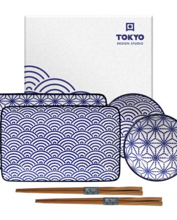 Nippon Blue Sushisæt   Dele  Stjerner Bølger