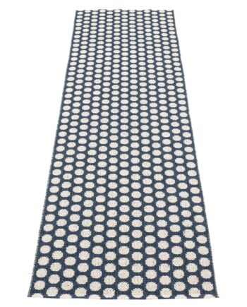 Noa Gulvtæppe 70 Cm   250 Cm  Dark Blue Vanilla