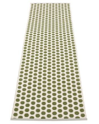 Noa Gulvtæppe 70 Cm   250 Cm  Dark Olive Vanilla