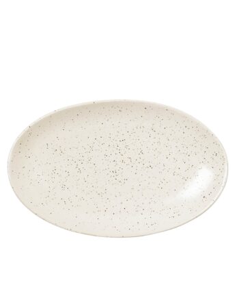Nordic Vanilla Oval Tallerken 22   13   Cm