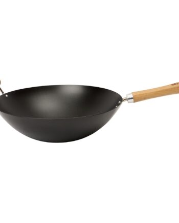 Ns Kulstål Sort Wok 36 Cm