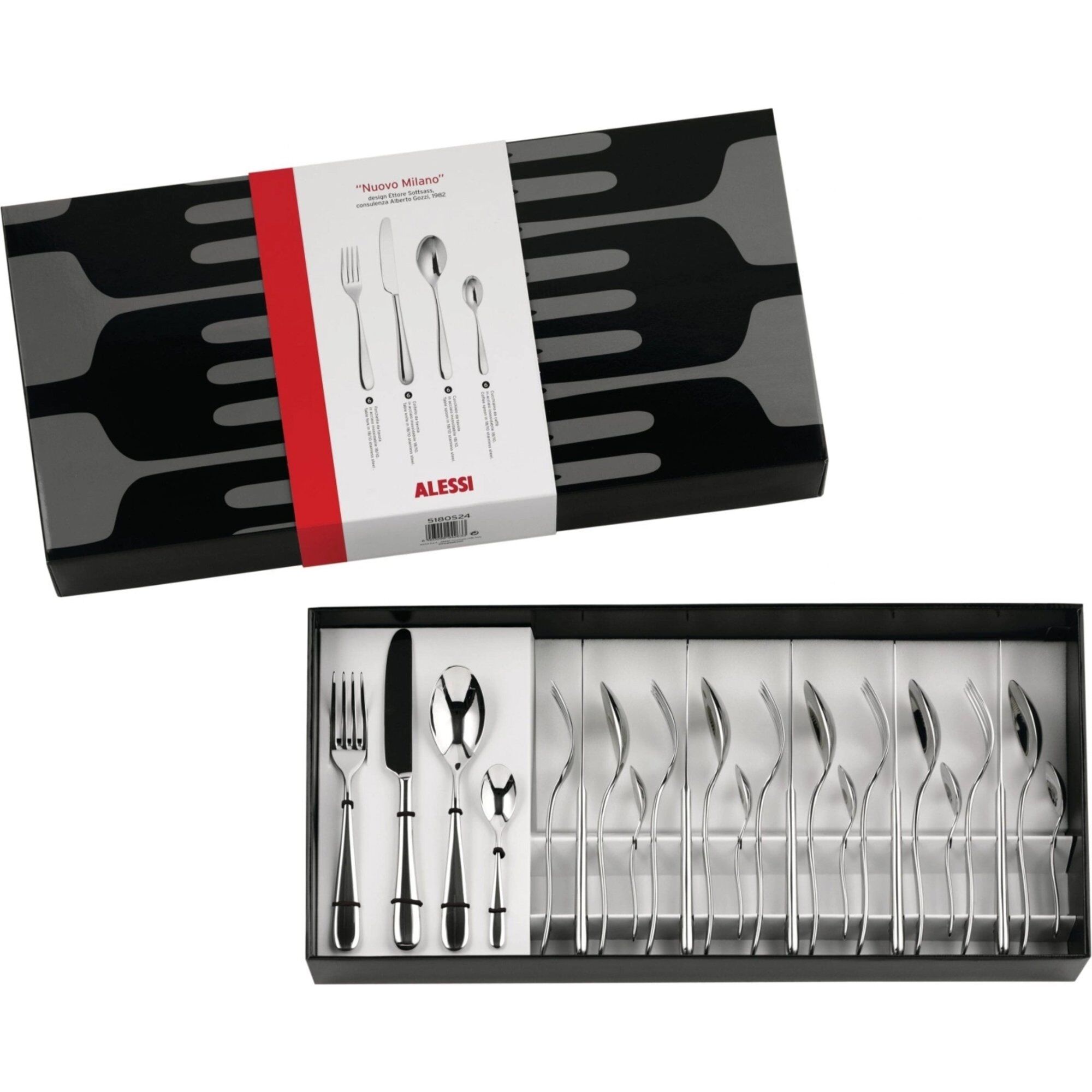 Nuovo Milano Monobloc Bestiksæt 24 Dele