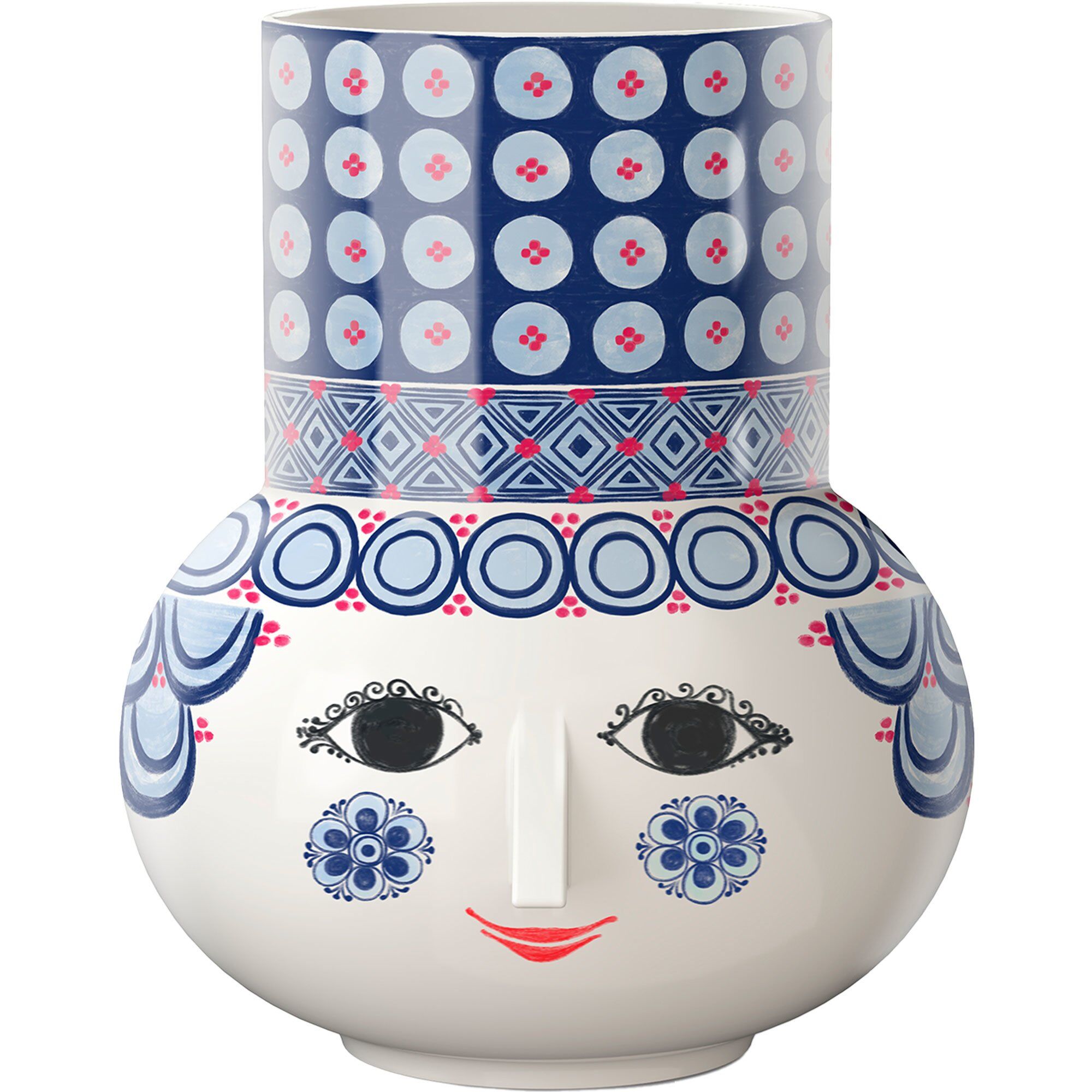Olga Vase 20 Cm Blå