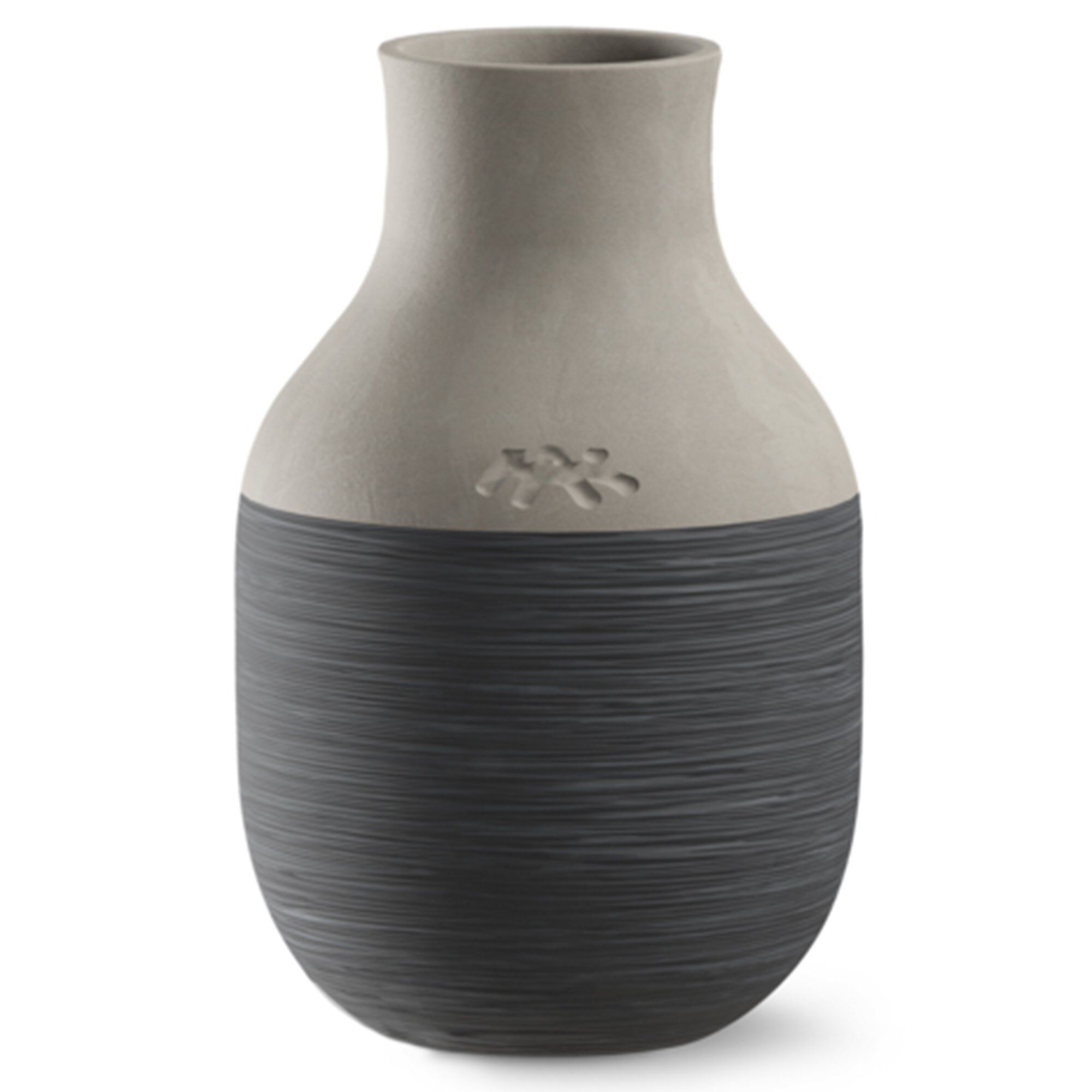 Omaggio Circulare Vase 12 Cm Antracitgrå