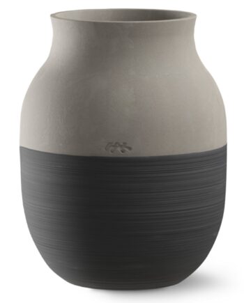 Omaggio Circulare Vase 20 Cm  Antracitgrå