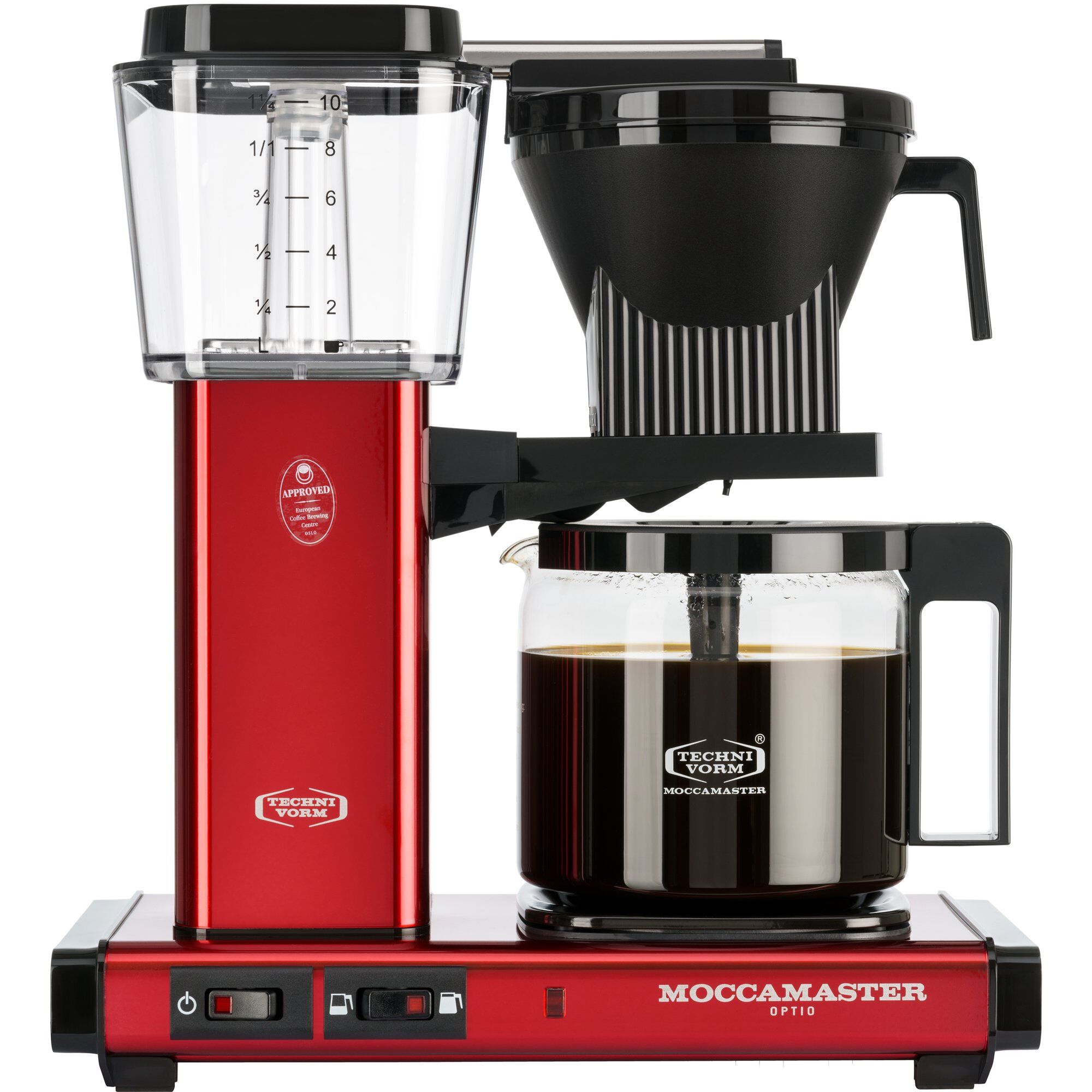 Optio Kaffemaskine 25 Liter Red Metallic