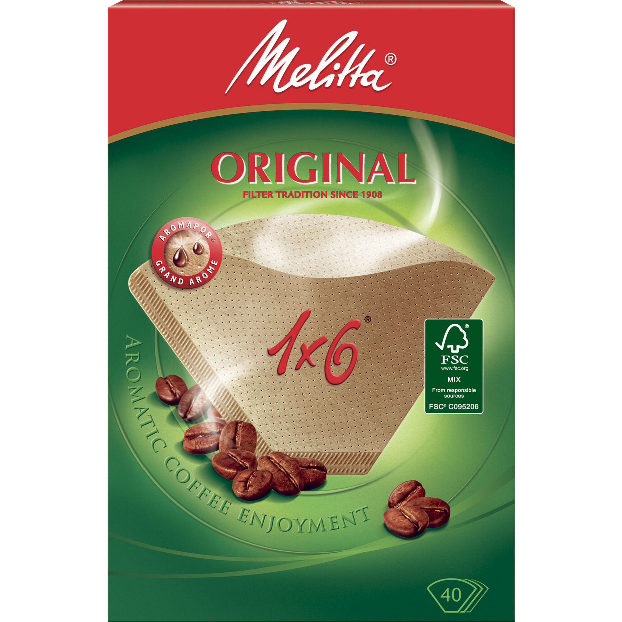Original Kaffefilter 1x6 40 Stk
