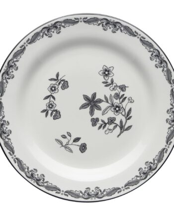 Ostindia Sort Tallerken 21 Cm